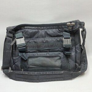 LUG Grey Diaper bag with pad and straps.